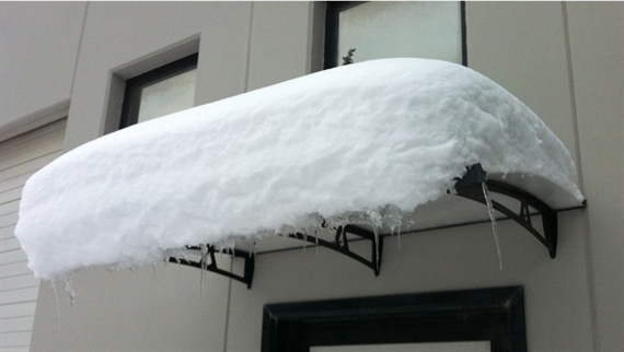 Pensilina carico neve